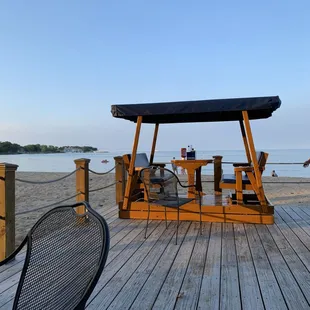 a man standing on the beach