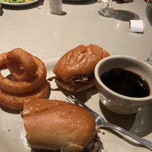 Prime rib dip is good as usual