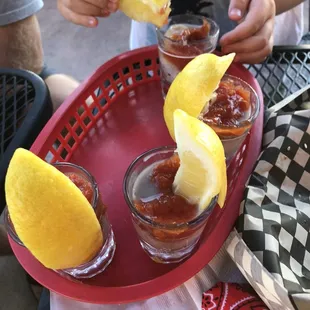 Oyster shooters