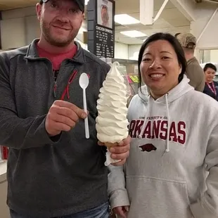 Large ice cream cone, less than $4