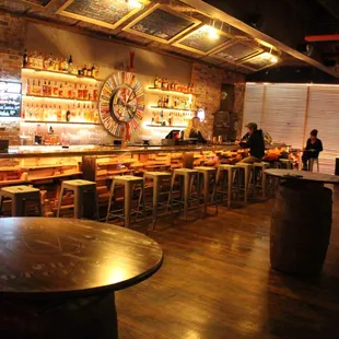 A photo of the bar interior &amp; Shot Wheel