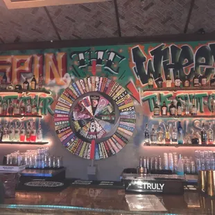 SPIN THE WHEEEL! Can't decide on a shot? Let the wheel decide for you!