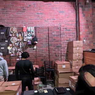 Boxes full of unsold merch. Have to pay VIP or fast pass just to get merch at this venue, and then they don&apos;t even know how to sell it all.