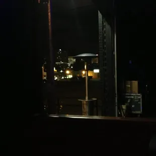 a view of a city at night