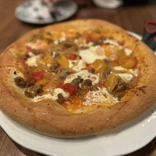 Sicilian sausage pizza