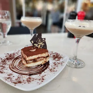 Tiramisu with espresso martinis!