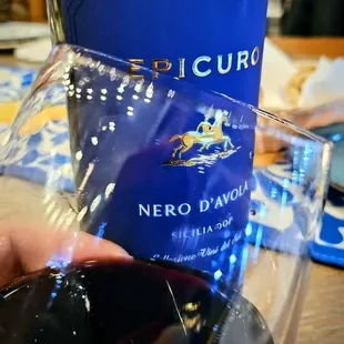 Sicilian wine, of course!