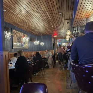 people sitting at tables