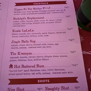 Miracle On Jefferson Popup menu