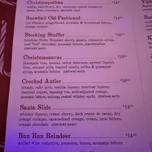 Miracle On Jefferson Popup menu