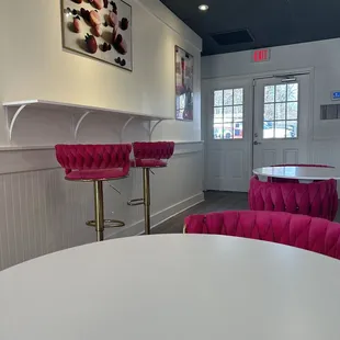 Inside seating for two