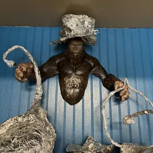 Sasquatch with foil hat