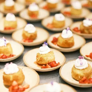 a variety of desserts