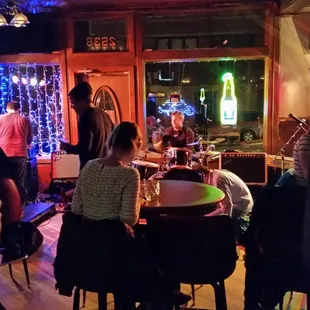 people sitting at the bar