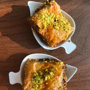 Chocolate Orange Pistachio Baklava