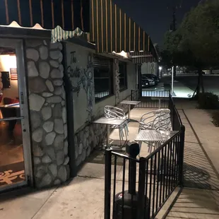 outside
