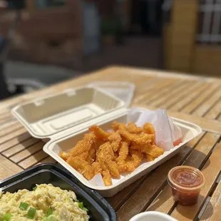 Crab Fried Rice; Fried Calamari