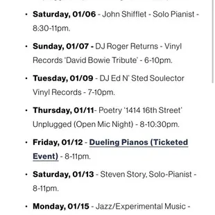 January 2024  events