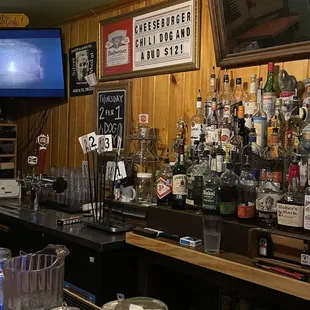 Food specials board... Thursdays 2-for-1 Hot Dogs!