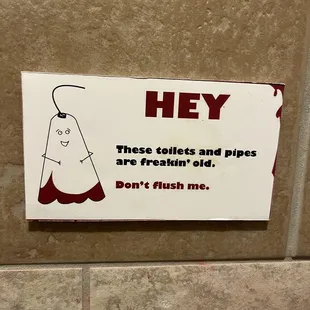 In the ladies bathroom. Just cracked me up! ;)