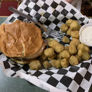 Mushroom Swiss burger