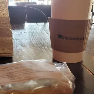 Dirty chai and biscotti