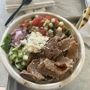 Traditional Gyro Bowl- meat really is that good at all