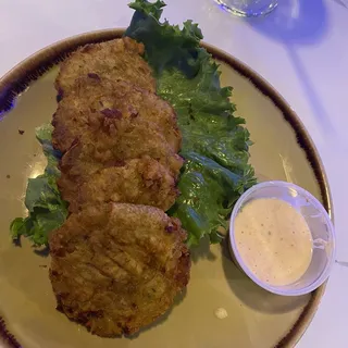 Cod Fish Fritters with Scotch Bonnet Aioli