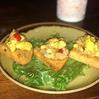 Bammy, Ackee and Saltfish Bites