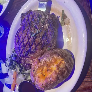 20 oz. Dry Aged Cajun Bone-in Ribeye