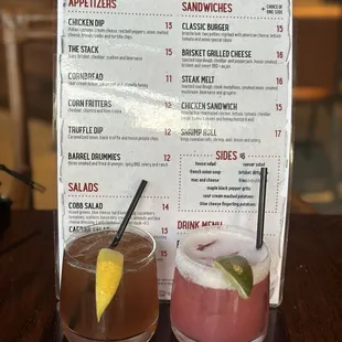 Iced tea spiked, single barrel strawberry margarita