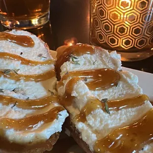 Goat cheese and fig bruschetta