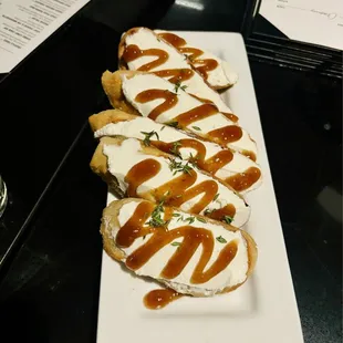 Goat Cheese and Fig Bruschetta
