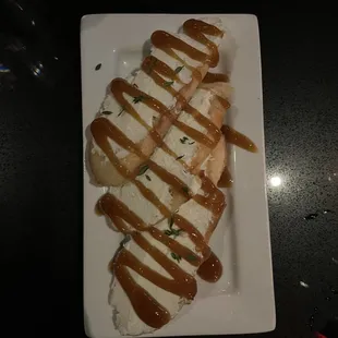 Goat cheese and fig bruschetta