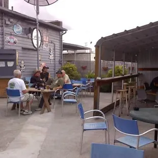 Beer Garden and covered smoking area.