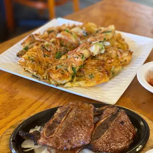 8.17.21 - galbi & seafood pancake