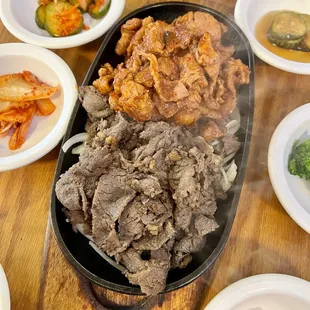 Bulgogi Half + Daeji Bulgogi Half.