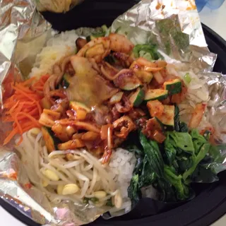 60. Seafood Stone Pot Bibimbap