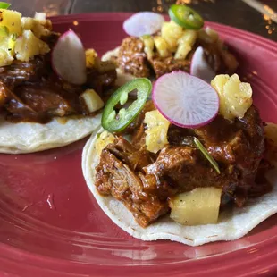Brisket Al Pastor tacos