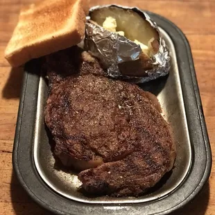 Large Ribeye &amp; Baked Potato