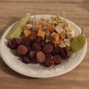 Sausage &amp; Cheese Plate