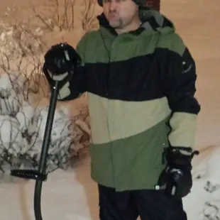 Scott would rather Ski snow than shovel snow.....