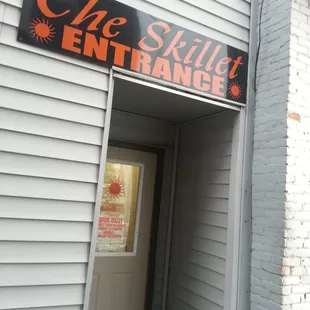 Back door to the best little cafe.