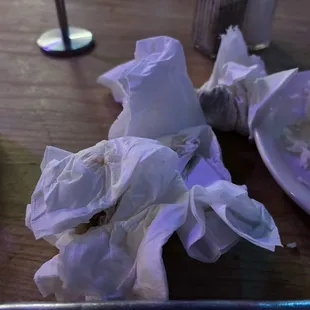 Completely inedible meat in the carne asada taco-- solid gristle, spit out into 4 napkins. About $2.50 in each napkin.