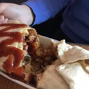 Orange Chicken Burrito