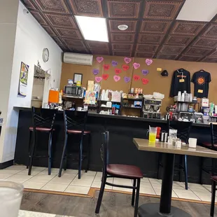 the interior of a restaurant