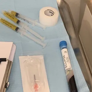 Having fun doing a little PRP today.  Vivace treatment with PRP will tighten, tone and change the texture of your skin.  Call us for details