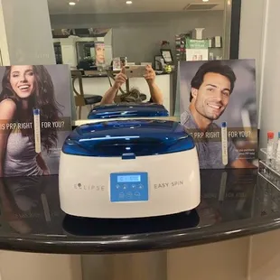 Eclipse PRP (platelet rich plasma) is processed with the patient's own blood and the benefits to your skin is profound!!!