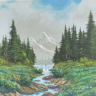 A acrylic on canvas by Robert Daniels.