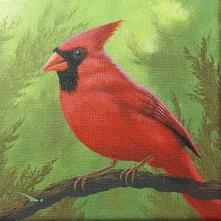 A acrylic on canvas panel by Robert Daniels